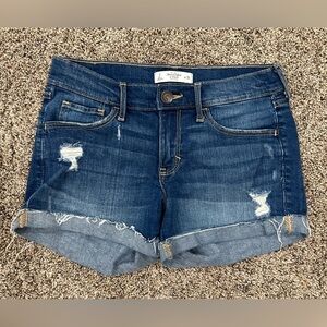 Women's Abercrombie & Fitch  Jean Shorts 26 W Sz 2 Hi Rise Denim